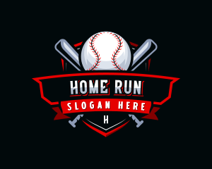 Baseball League Tournament logo design