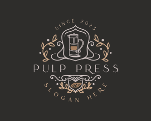 Coffee Press Cafe logo design