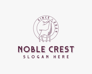 Deer Crest Heraldry logo design