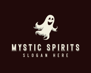 Paranormal - Spooky Halloween Ghost logo design