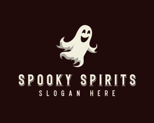 Spooky Halloween Ghost logo design