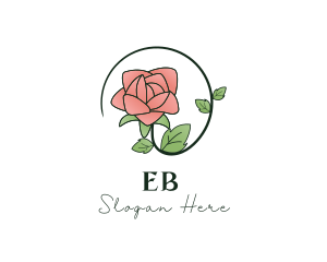 Rose Plant Florist Logo