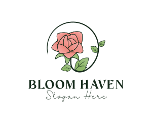 Rose Plant Florist logo design