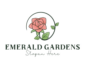 Rose Plant Florist logo design