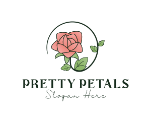 Rose Plant Florist logo design