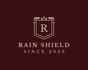 Royal Crest Shield Crown logo design