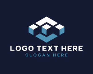 3d - 3D Web Cube logo design