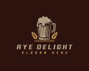 Rye - Beer Brewery Malt logo design