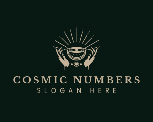 Astral Cosmic Hands logo design