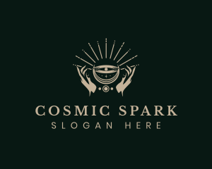 Astral Cosmic Hands logo design