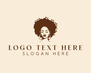 Woman - Hair Beauty Salon logo design
