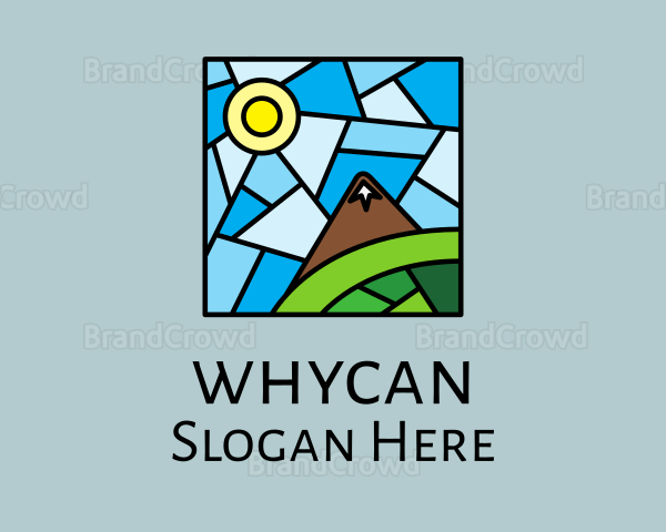 Scenic Mountain Mosaic Logo