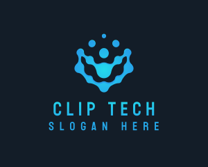  Digital Tech Dots logo design