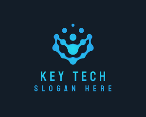  Digital Tech Dots logo design