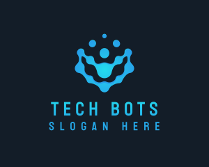 Robotic - Digital Tech Dots logo design