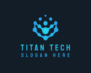  Digital Tech Dots logo design