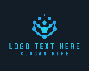 Cyber - Digital Tech Dots logo design