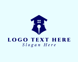 Pen Tool - Publishing House Pen logo design