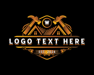 Remodeling - Hammer Roofing Carpentry logo design