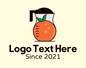 Refreshment - Orange Juice Blender logo design
