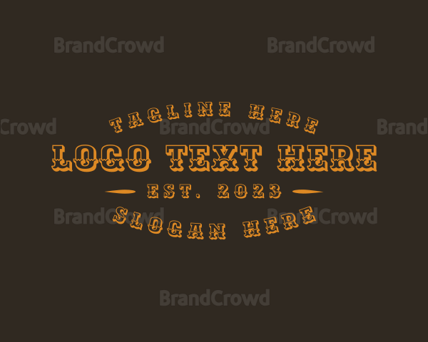 Western Rustic Business Logo