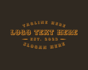 Western Rustic Business Logo