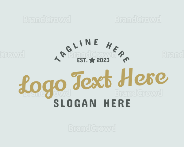 Casual Retro  Business Logo