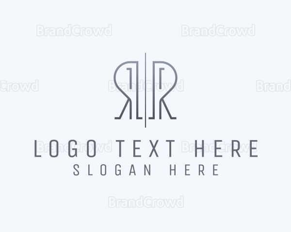 Architect Construction Builder Letter R Logo