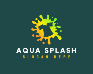 Splash Paint Shirt logo design