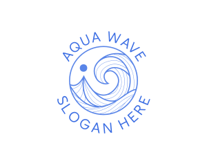 Ocean Wave Getaway logo design