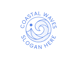 Ocean Wave Getaway logo design