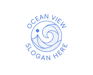 Ocean Wave Getaway logo design