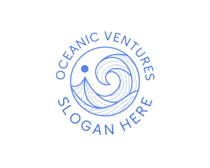 Ocean Wave Getaway logo design