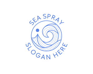 Ocean Wave Getaway logo design