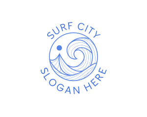 Ocean Wave Getaway logo design