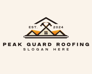 Roofing Repair Hammer logo design