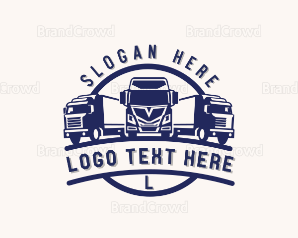 Logistics Delivery Truck Logo