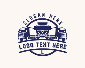 Logistics Delivery Truck Logo