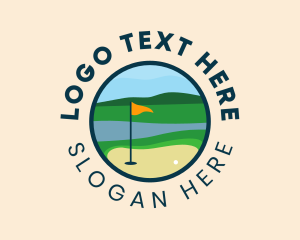 Leisure - Yellow Flag Golf Course logo design