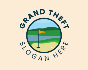 Yellow Flag Golf Course Logo