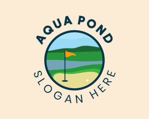 Yellow Flag Golf Course logo design