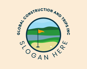 Tournament - Yellow Flag Golf Course logo design