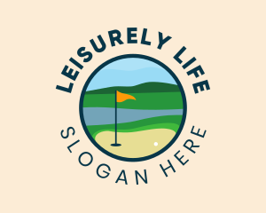 Yellow Flag Golf Course logo design