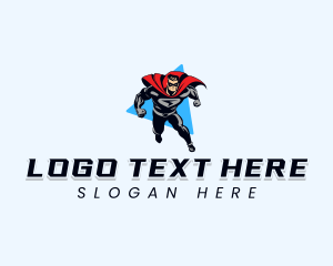 Power - Strong Superhero Gaming logo design