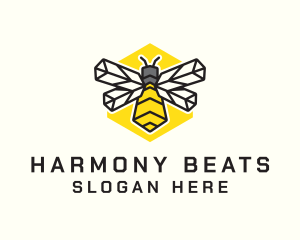 Insect - Yellow Bee Farm logo design