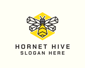 Hornet - Yellow Bee Farm logo design