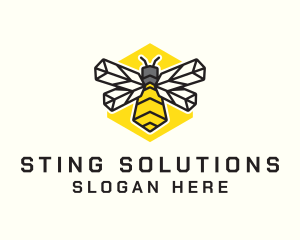 Sting - Yellow Bee Farm logo design