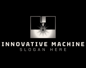 Metal Cutting Machine logo design