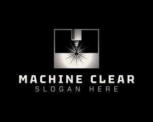 Metal Cutting Machine logo design