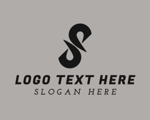 Black - Stylish Letter JS logo design